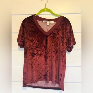 Michael Stars Red Velvet Top